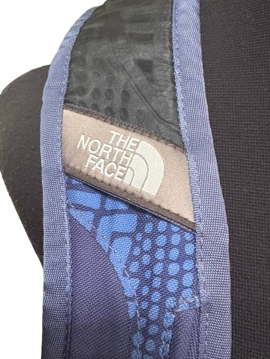 The North Face Jester Backpack Navy Blue Orange Geometric Laptop School main image 6